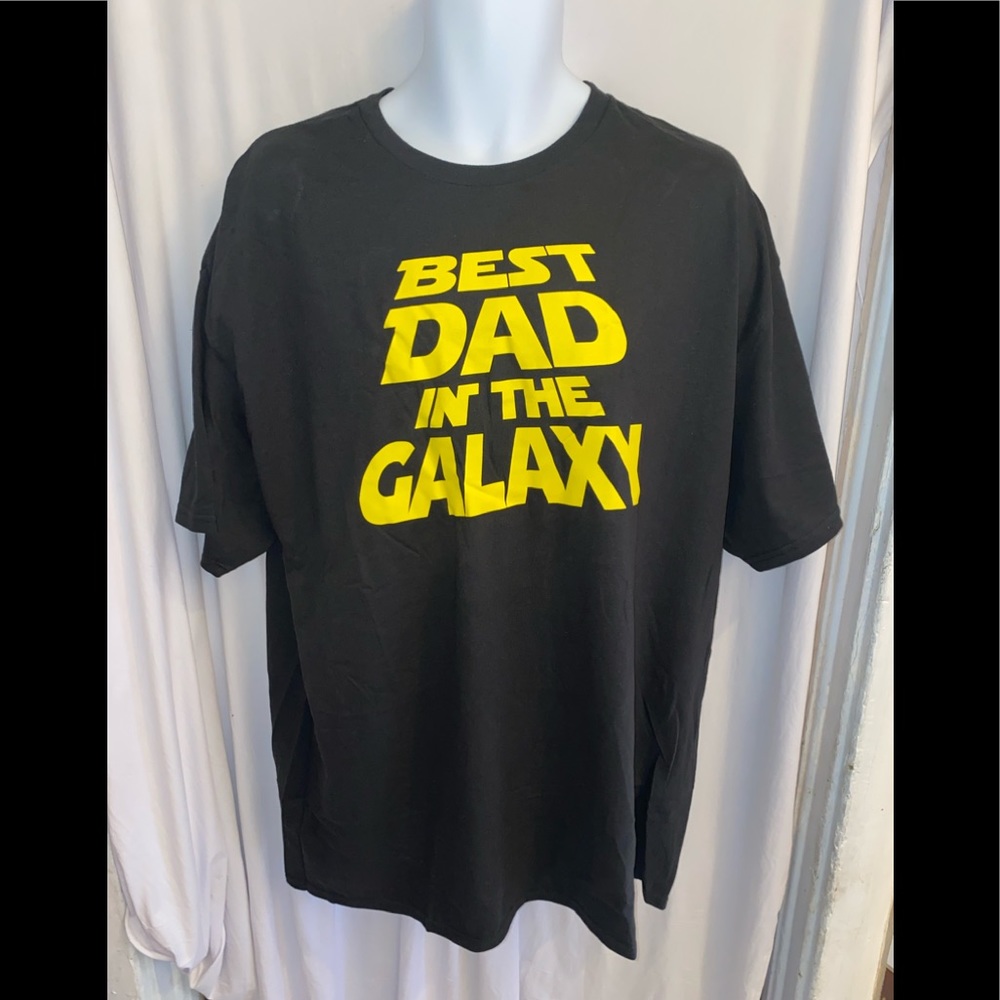 NWOT Best Dad In The Galaxy Men's  Shirt Size 2XL